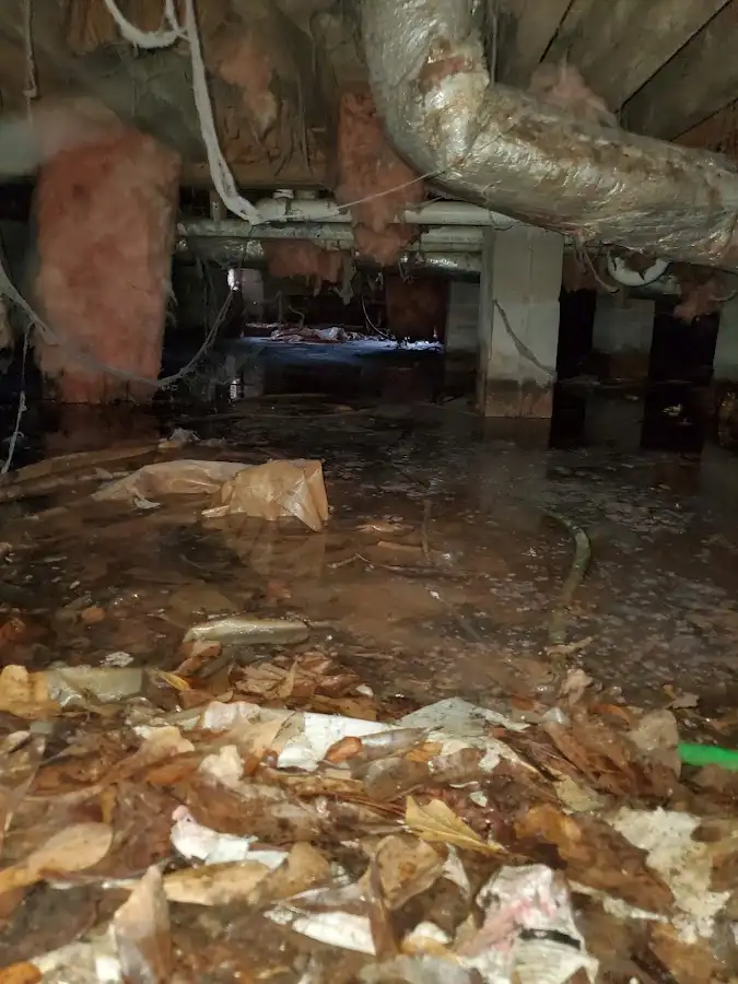 Crawl space flood assessment for Commercial Water Damage Restoration in Castro Valley